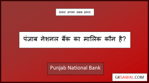 पंजाब नेशनल बैंक का मालिक कौन है - PNB Bank Ka Malik Kaun Hai
